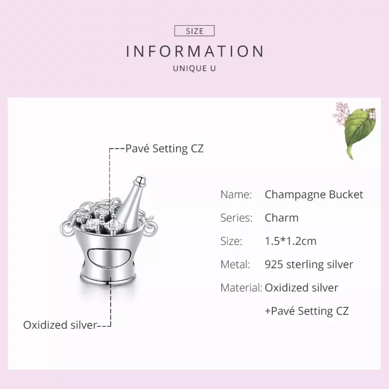(afbeelding voor) Pandora Style Champagne Emmer Bedel - SCC1687 - Bekijken 7