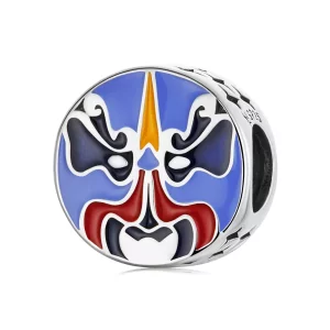 Pandora Style Chinees Opera Masker Bedel - SCC2108 (afbeelding voor) Pandora Style Chinees Opera Masker Bedel - SCC2108