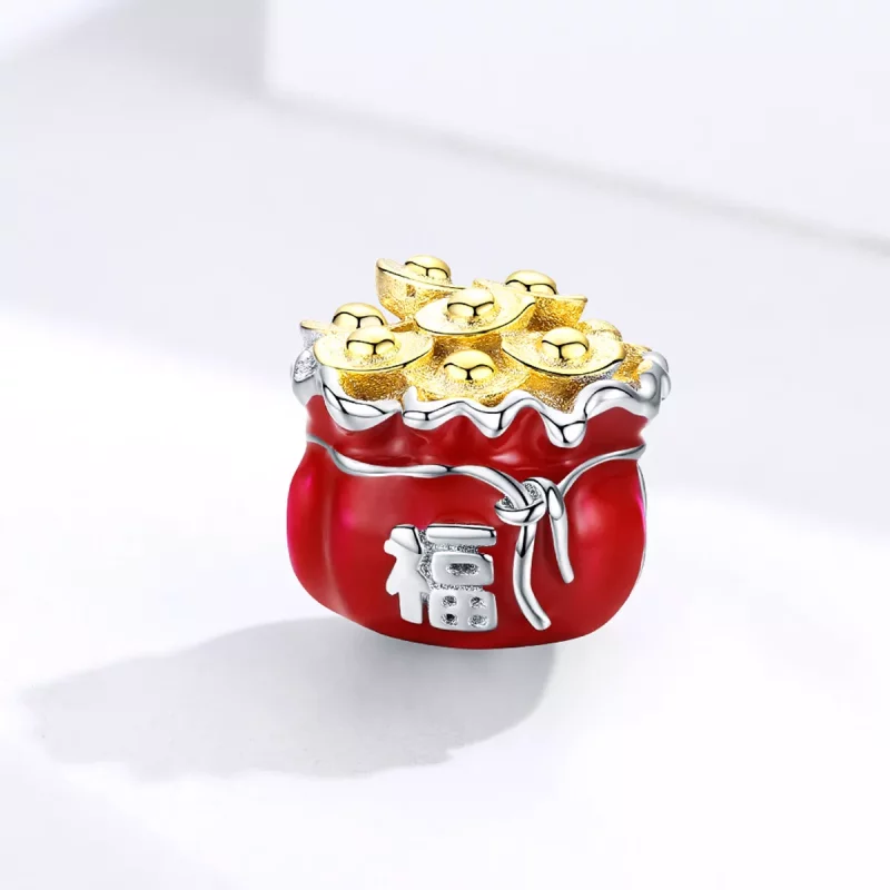 (afbeelding voor) Pandora Style Chinese gelukszak Bedel - BSC100 - Bekijken 2
