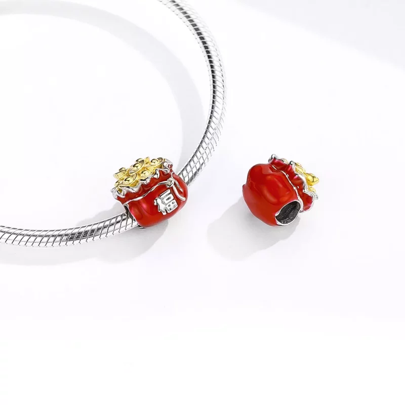 (afbeelding voor) Pandora Style Chinese gelukszak Bedel - BSC100 - Bekijken 4