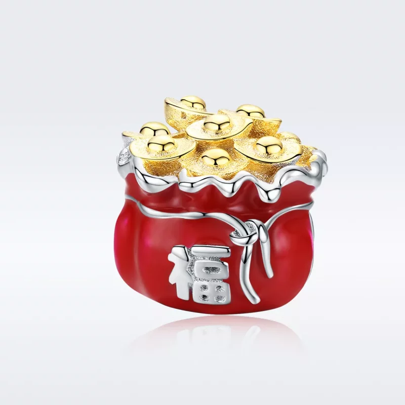 (afbeelding voor) Pandora Style Chinese gelukszak Bedel - BSC100 - Bekijken 5