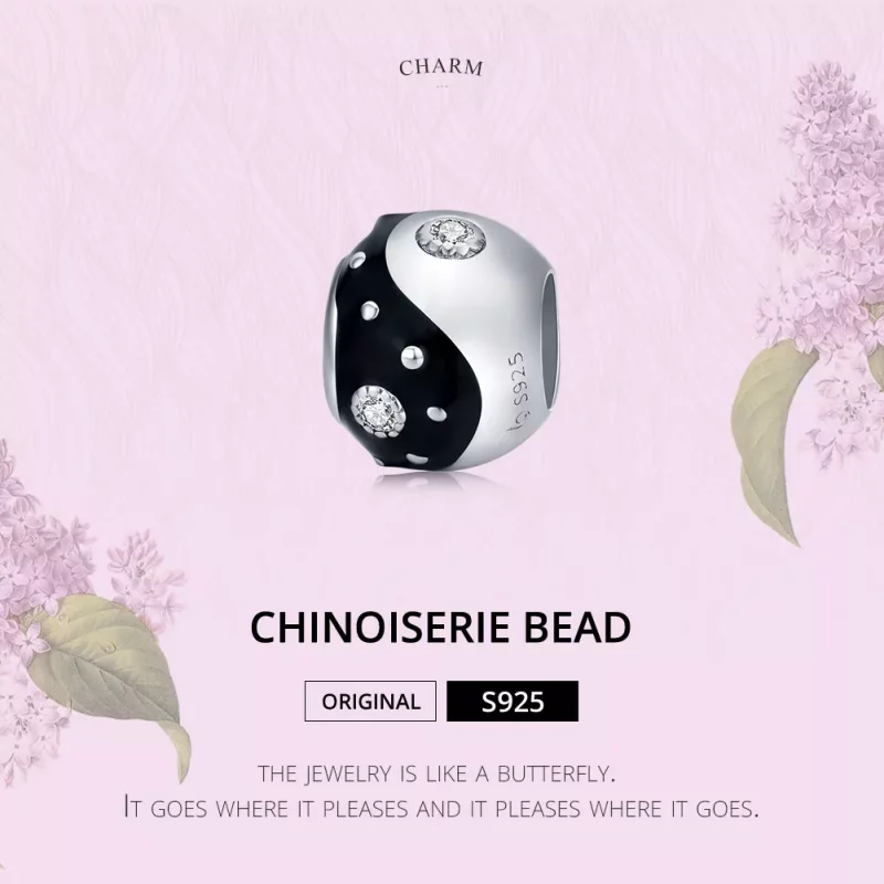 (afbeelding voor) Pandora Style Chinoiserie Yin Yang Bedel - BSC192 - Bekijken 6