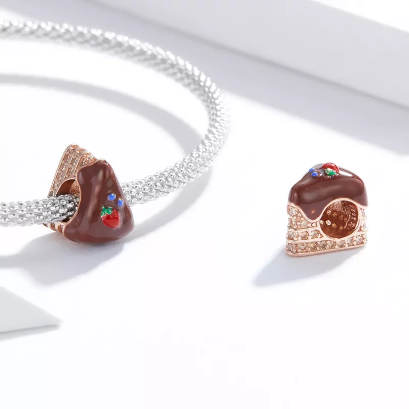 (afbeelding voor) Pandora Style Chocolade cake Bedel - BSC349 - Bekijken 4