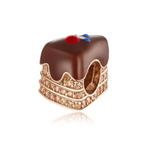 Pandora Style Chocolade cake Bedel - BSC349 (afbeelding voor) Pandora Style Chocolade cake Bedel - BSC349