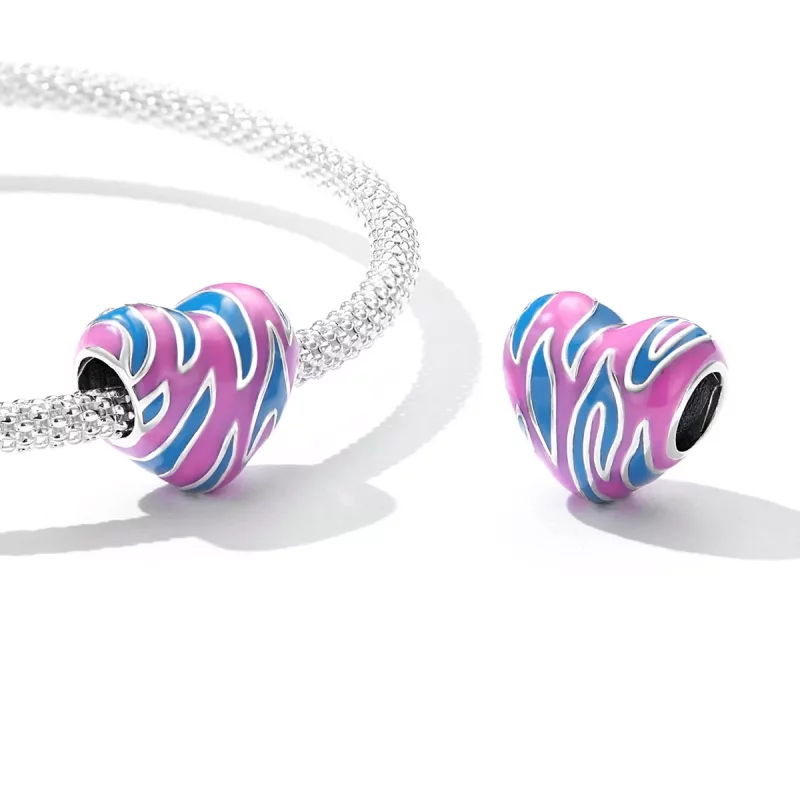 (afbeelding voor) Pandora Style Contrasterende kleurliefde Bedel - SCC2215 - Bekijken 5
