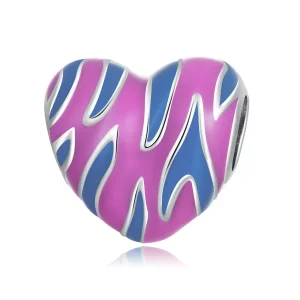 Pandora Style Contrasterende kleurliefde Bedel - SCC2215 (afbeelding voor) Pandora Style Contrasterende kleurliefde Bedel - SCC2215
