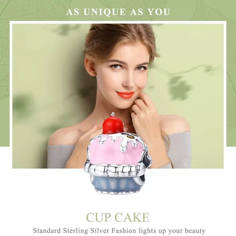 (afbeelding voor) Pandora Style Cupcake Bedel - SCC1084 - Bekijken 2