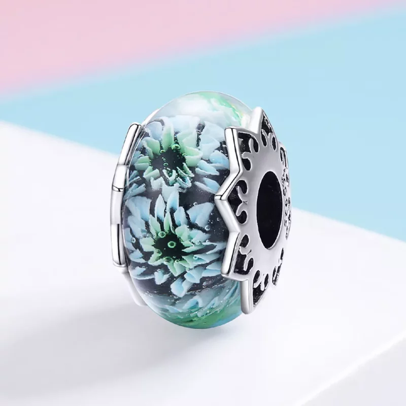 (afbeelding voor) Pandora Style Cyaan Chrysanthemum Bedel - SCC1011 - Bekijken 2