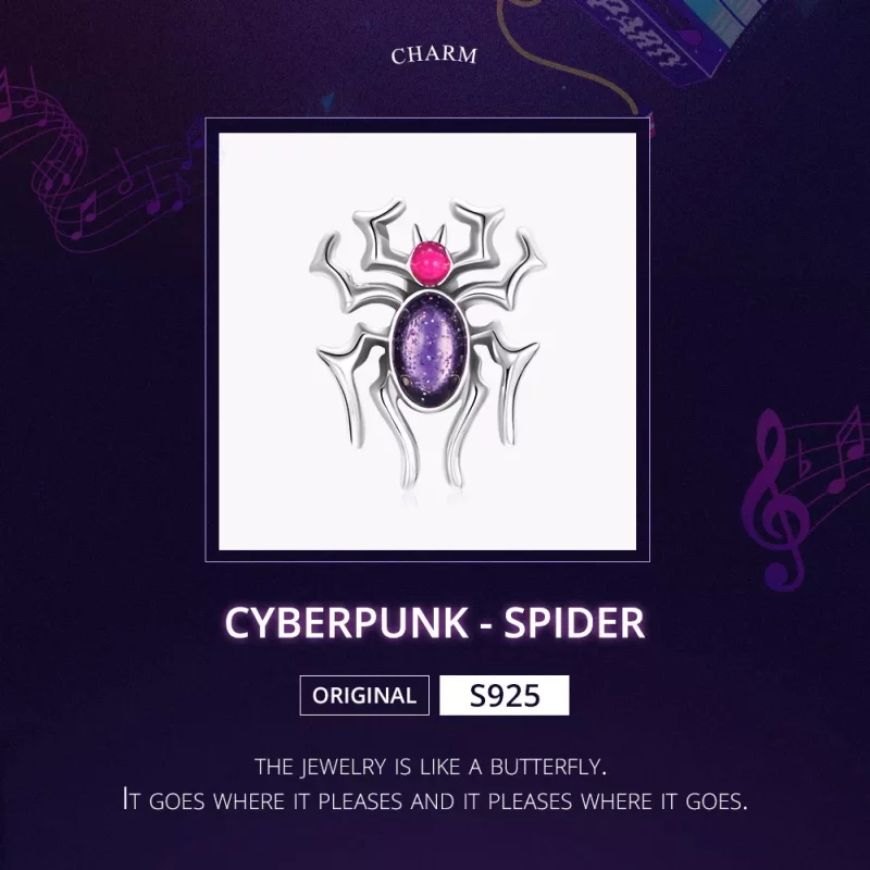 (afbeelding voor) Pandora Style Cyberpunk - Spider Bedel - SCC1842 - Bekijken 5