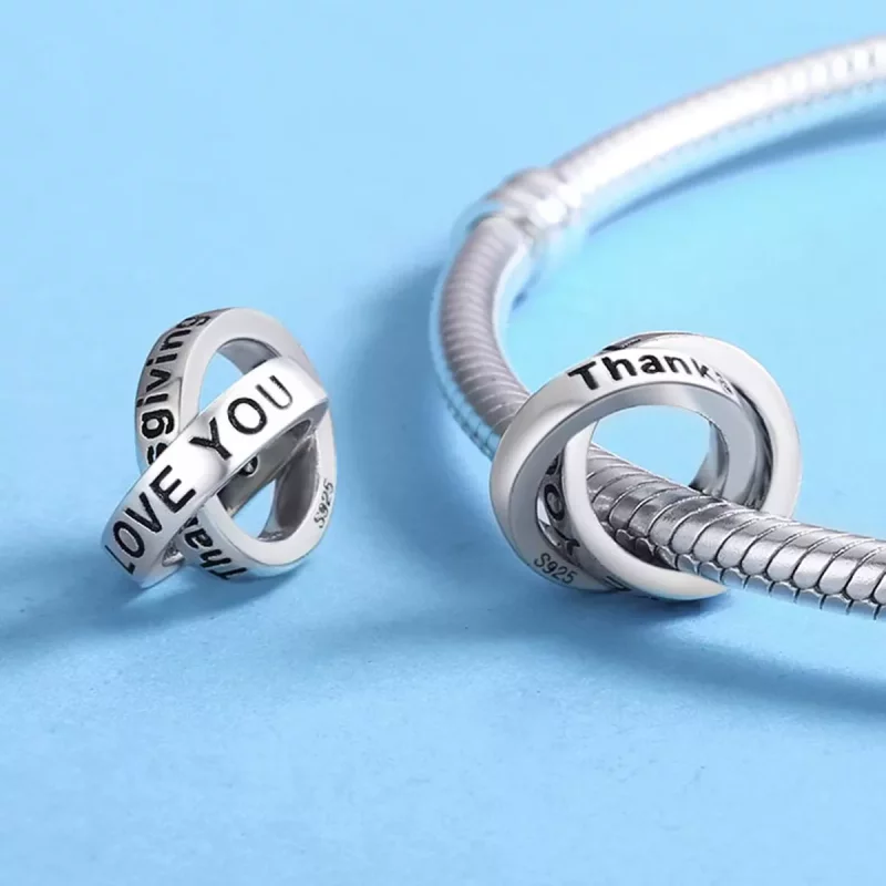 (afbeelding voor) Pandora Style Dankbaar voor u Bedel - SCC227 - Bekijken 5
