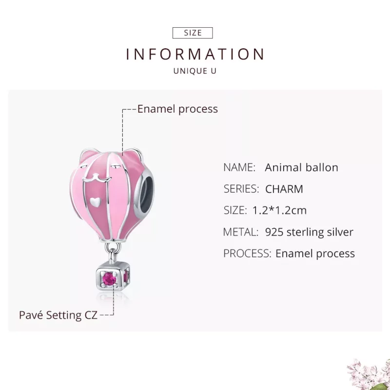 (afbeelding voor) Pandora Style Dieren Ballon Bedel - SCC1378 - Bekijken 7