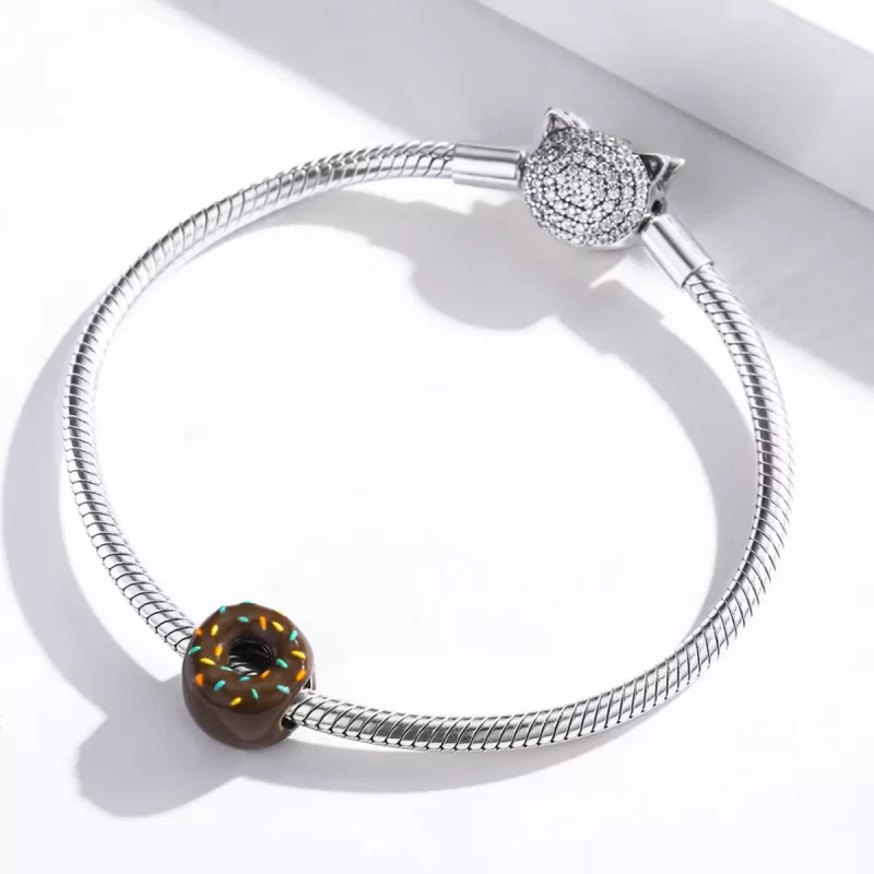 (afbeelding voor) Pandora Style Donut Bedel - SCC1820 - Bekijken 3