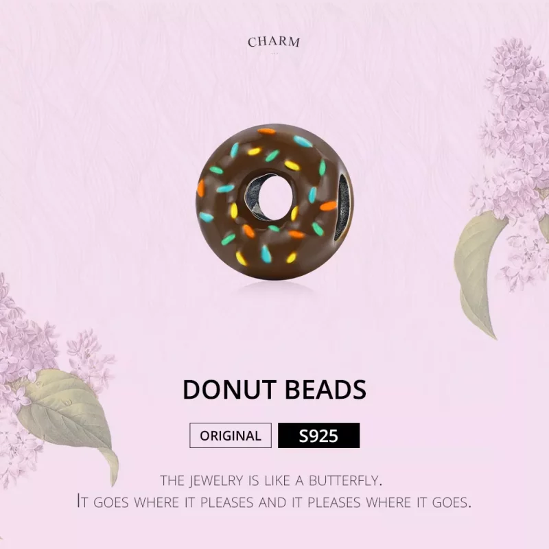 (afbeelding voor) Pandora Style Donut Bedel - SCC1820 - Bekijken 6