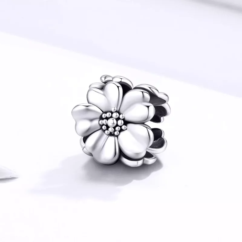 (afbeelding voor) Pandora Style Drie bloemen Bedel - SCC1486 - Bekijken 2