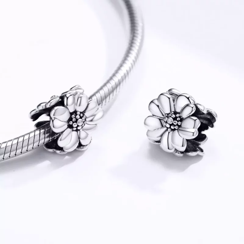 (afbeelding voor) Pandora Style Drie bloemen Bedel - SCC1486 - Bekijken 4