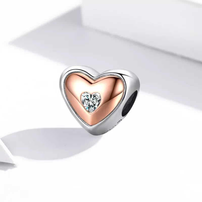(afbeelding voor) Pandora Style Dubbele Kleur Liefde Bedel - BSC566 - Bekijken 2