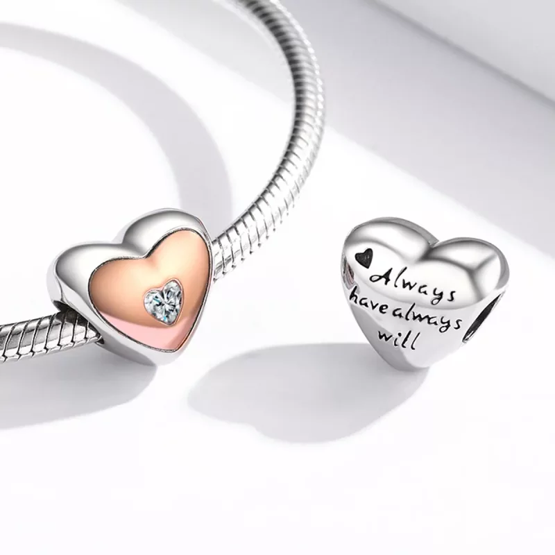 (afbeelding voor) Pandora Style Dubbele Kleur Liefde Bedel - BSC566 - Bekijken 4