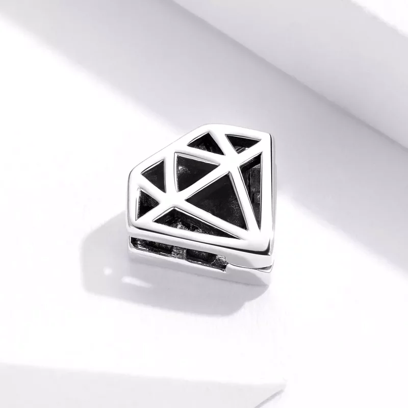 (afbeelding voor) Pandora Style Eenvoudige Diamant Clip - SCX117 - Bekijken 2