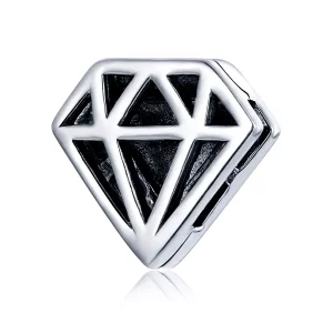 (afbeelding voor) Pandora Style Eenvoudige Diamant Clip - SCX117