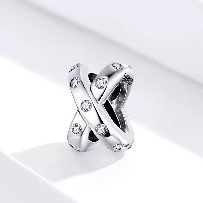 (afbeelding voor) Pandora Style Eenvoudige geometrie Bedel - SCC1515 - Bekijken 2