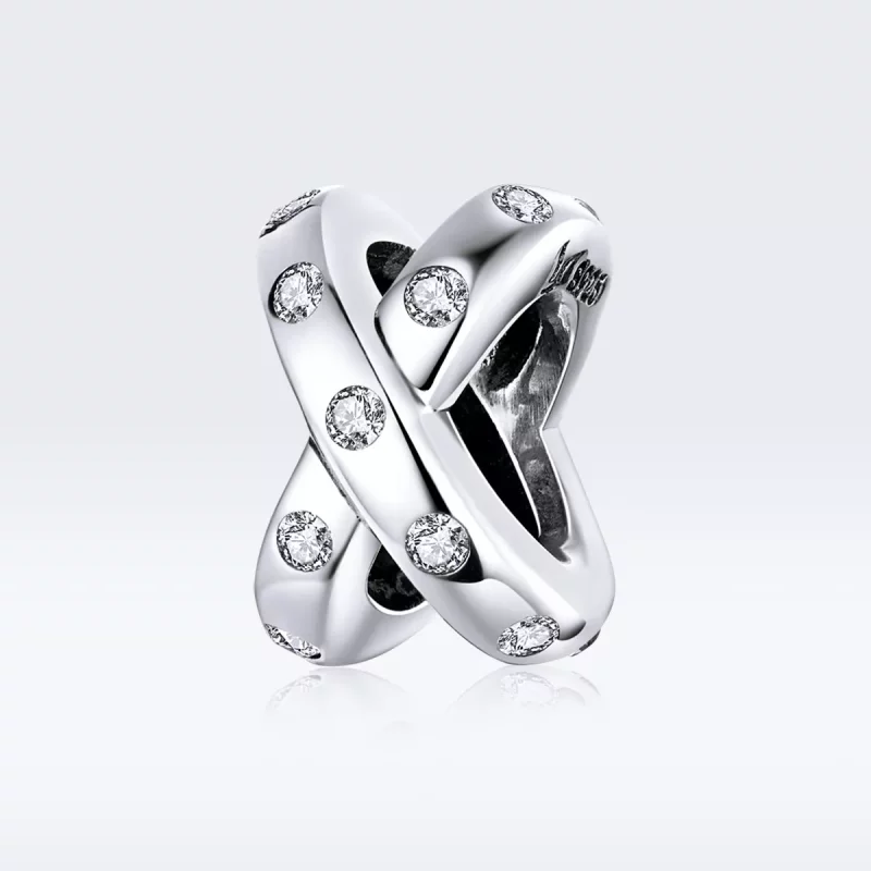 (afbeelding voor) Pandora Style Eenvoudige geometrie Bedel - SCC1515 - Bekijken 5