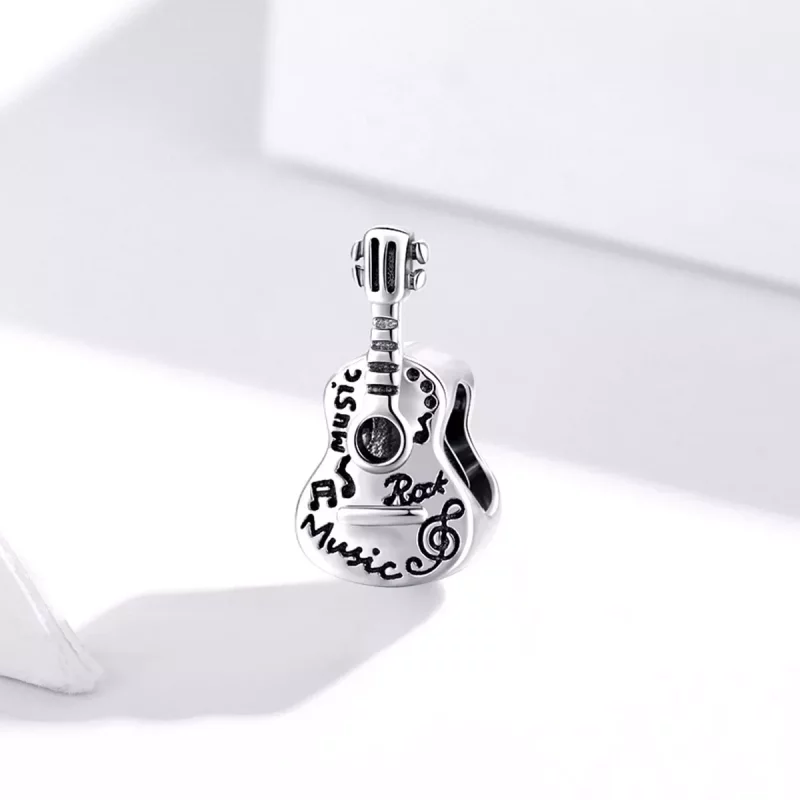 (afbeelding voor) Pandora Style Eenvoudige Gitaar Bedel - SCC1708 - Bekijken 2