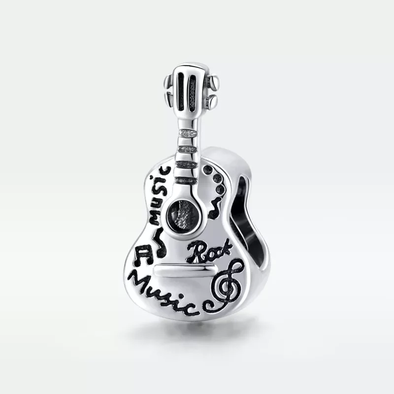 (afbeelding voor) Pandora Style Eenvoudige Gitaar Bedel - SCC1708 - Bekijken 5