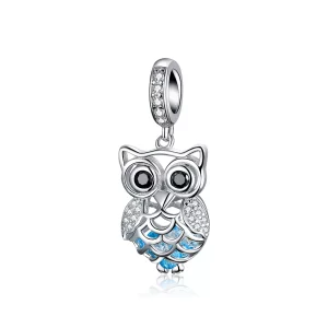 (afbeelding voor) Pandora Style Eeuwigdurende Uil Hangende Bedel - SCC1124