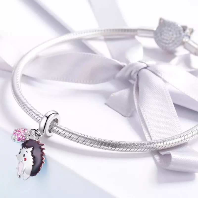 (afbeelding voor) Pandora Style Egel & Fruit Hangende Bedel - SCC1061 - Bekijken 3