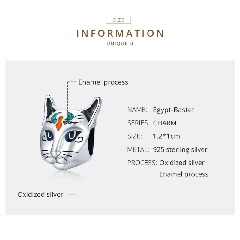 (afbeelding voor) Pandora Style Egypte - Cat God Besti Bedel - SCC1859 - Bekijken 7