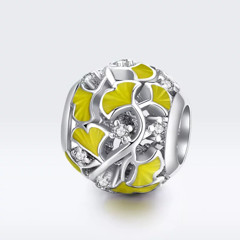 (afbeelding voor) Pandora Style Elegante Ginkgo-bladeren Bedel - BSC334 - Bekijken 5