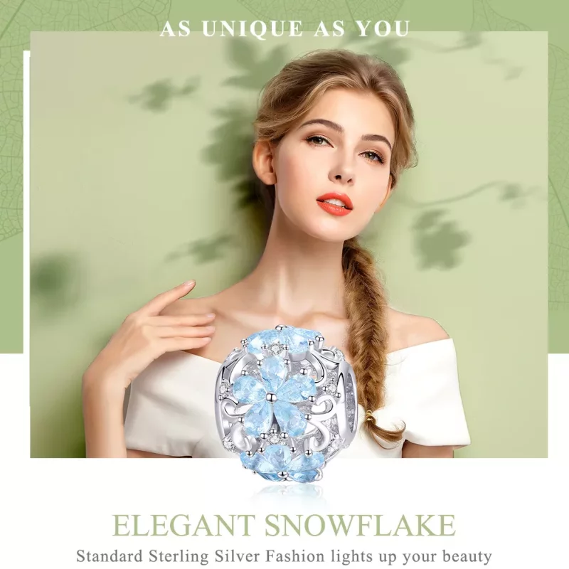 (afbeelding voor) Pandora Style Elegante sneeuwvlokken Bedel - SCC941 - Bekijken 6