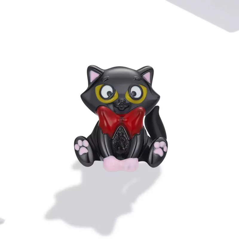 (afbeelding voor) Pandora Style Elegante zwarte kat Bedel - SCC2031 - Bekijken 2