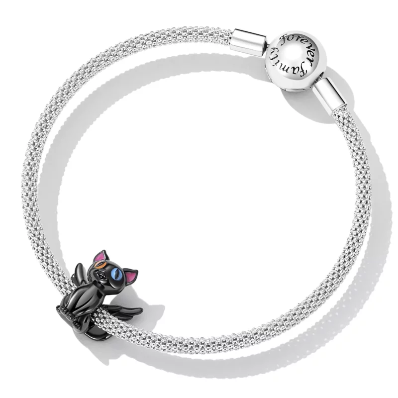 (afbeelding voor) Pandora Style Engel Kat Bedel - SCC2299-BK - Bekijken 5