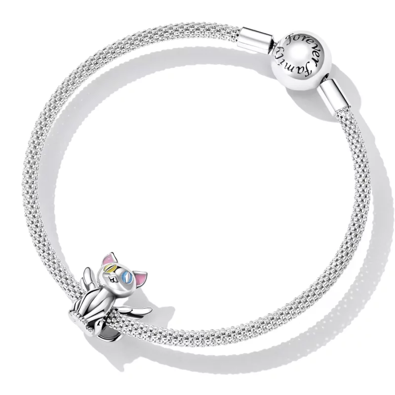 (afbeelding voor) Pandora Style Engel Kat Bedel - SCC2299 - Bekijken 5