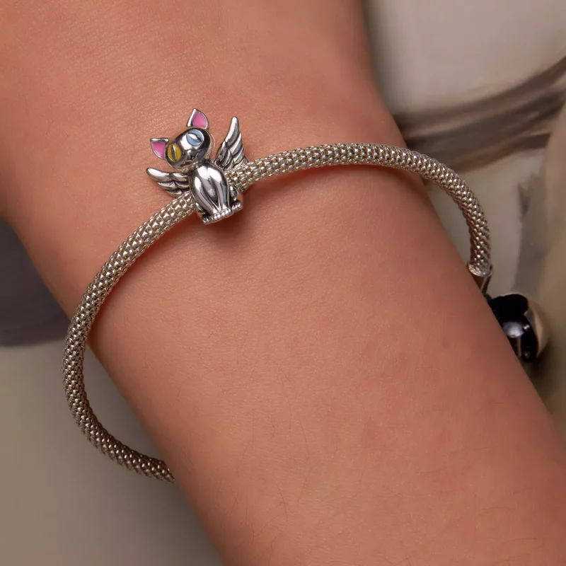 (afbeelding voor) Pandora Style Engel Kat Bedel - SCC2299 - Bekijken 6