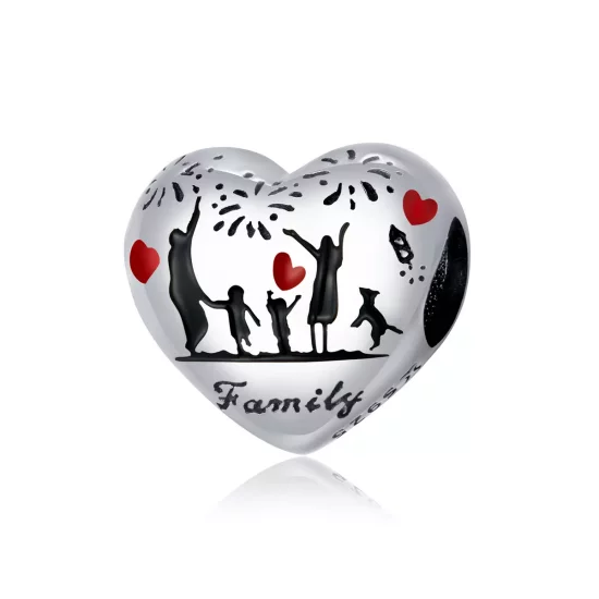(afbeelding voor) Pandora Style Familie liefde Bedel - SCC1634