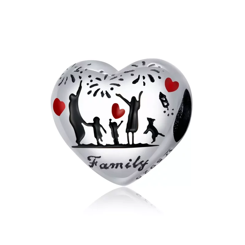 (afbeelding voor) Pandora Style Familie liefde Bedel - SCC1634