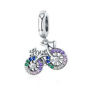 (afbeelding voor) Pandora Style Fiets Hangende Bedel - SCC1082
