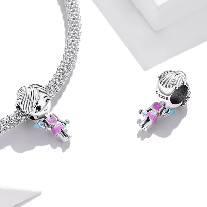 (afbeelding voor) Pandora Style Fitness Meisje Bedel - BSC488 - Bekijken 4