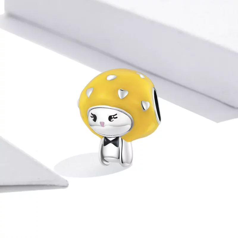 (afbeelding voor) Pandora Style Fun Little Mushroom - Citroen Geel Bedel - SCC2149 - Bekijken 2