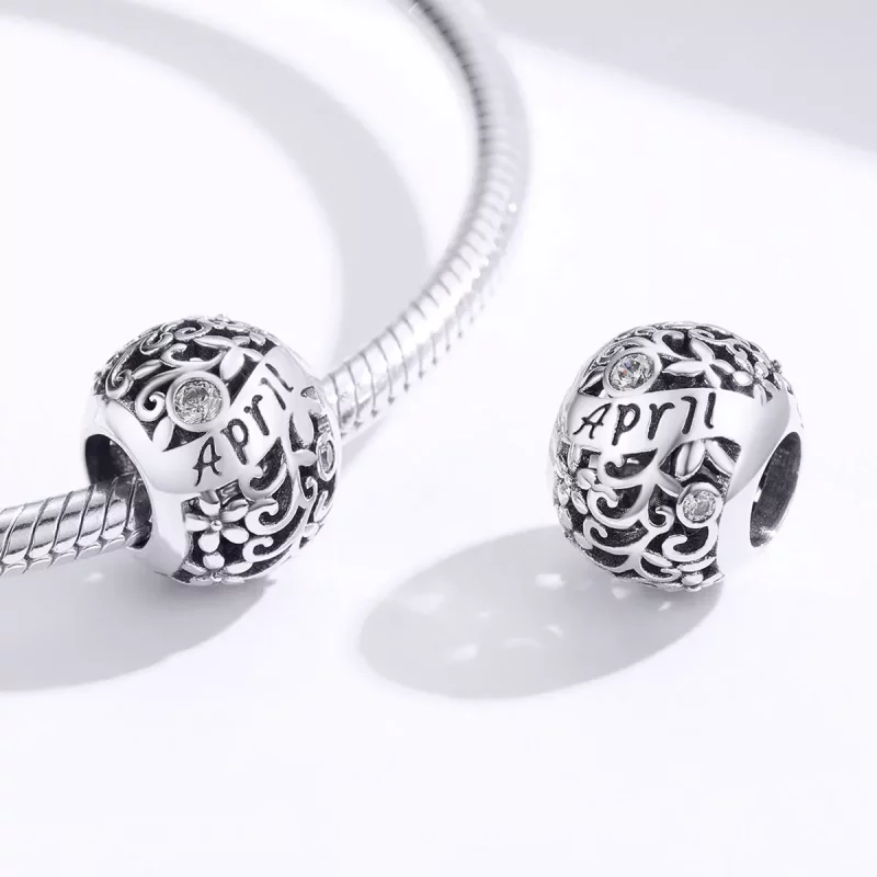 (afbeelding voor) Pandora Style Geboortesteen april Bedel - SCC1385-4 - Bekijken 3