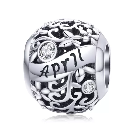 (afbeelding voor) Pandora Style Geboortesteen april Bedel - SCC1385-4