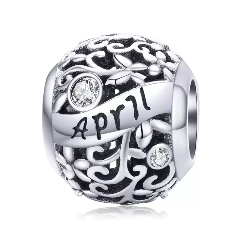 (afbeelding voor) Pandora Style Geboortesteen april Bedel - SCC1385-4