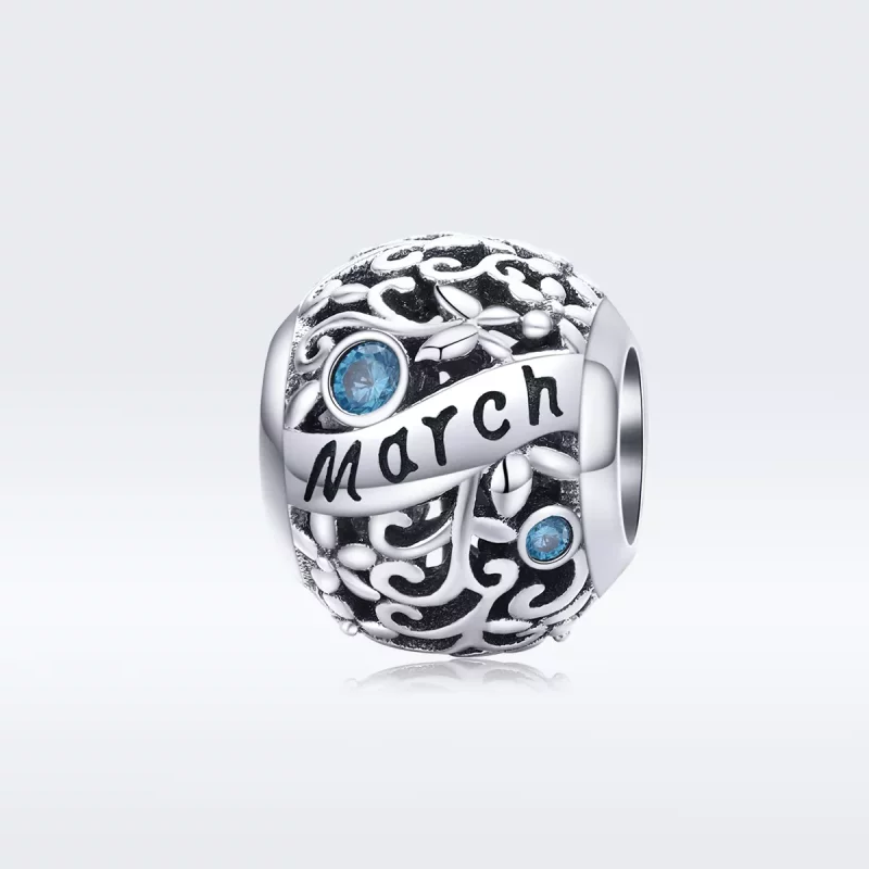 (afbeelding voor) Pandora Style Geboortesteen maart Bedel - SCC1385-3 - Bekijken 5