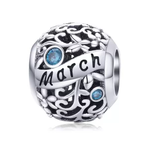 Pandora Style Geboortesteen maart Bedel - SCC1385-3 (afbeelding voor) Pandora Style Geboortesteen maart Bedel - SCC1385-3