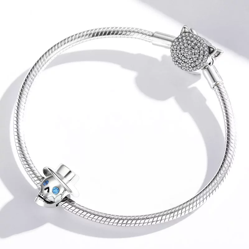 (afbeelding voor) Pandora Style Gentleman Schedel Bedel - BSC525 - Bekijken 4