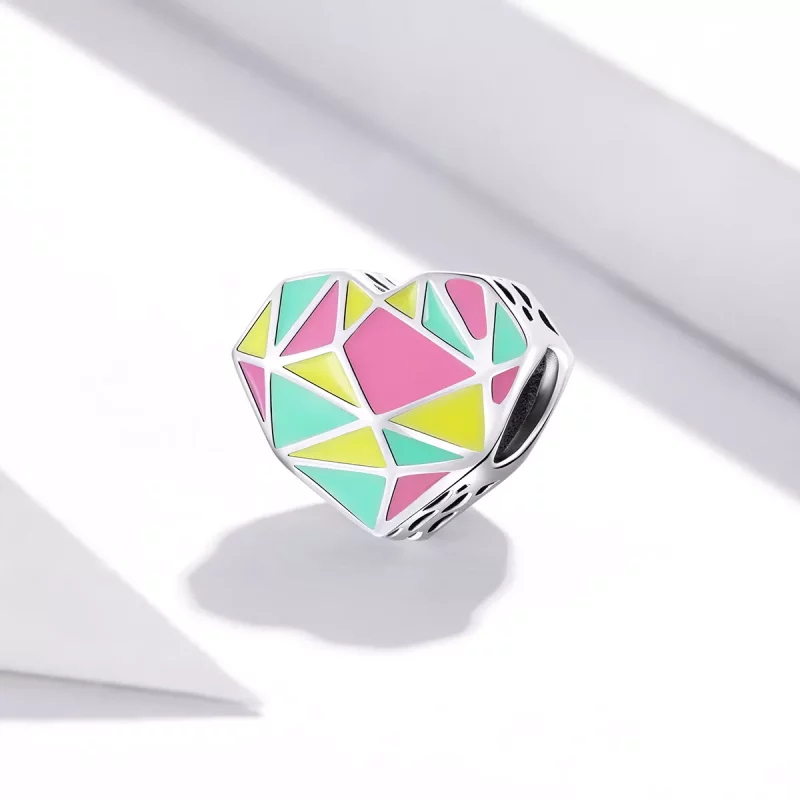 (afbeelding voor) Pandora Style Geometrische Patronen Bedel - SCC1761 - Bekijken 2