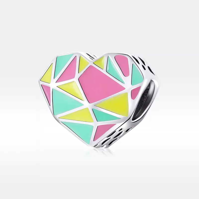 (afbeelding voor) Pandora Style Geometrische Patronen Bedel - SCC1761 - Bekijken 5