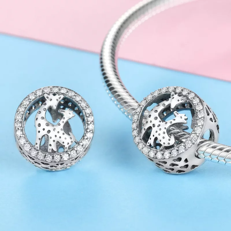 (afbeelding voor) Pandora Style Giraffe Bedel - SCC997 - Bekijken 3